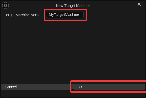 Target machine name